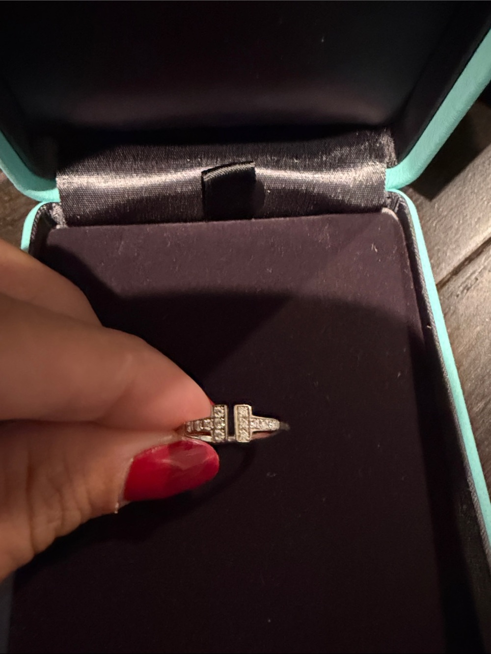 Tiffany & Co. 18k gold and diamond ring